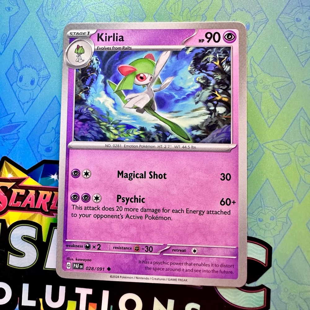 kirlia (028/091) - uncommon — pokémon: paldean fates